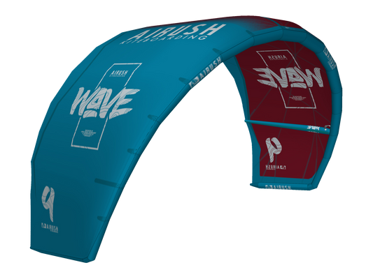 AIRUSH WAVE V9 - RED AND TEAL - KITE ONLY