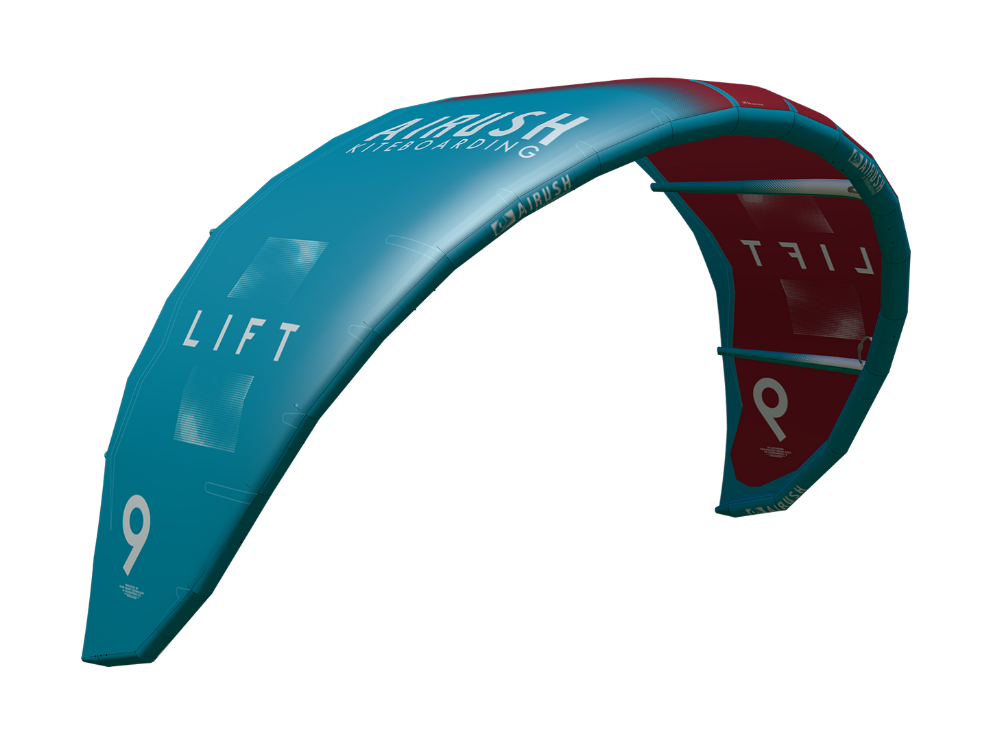 AIRUSH LIFT - RED AND TEAL - KITE ONLY