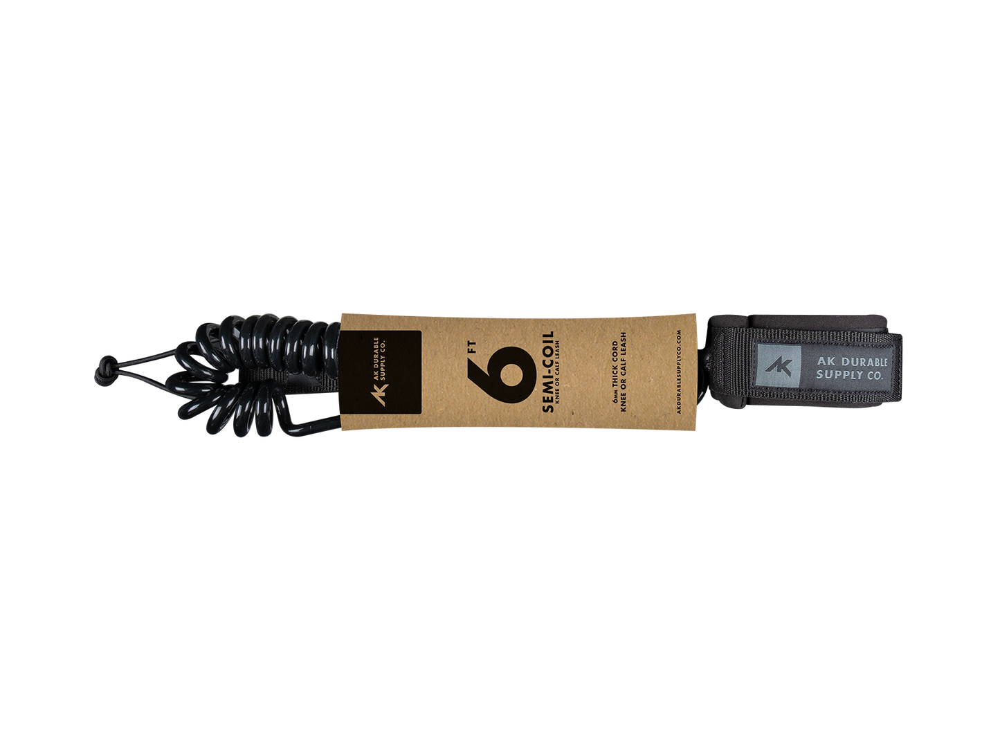 AK COIL LEASH 6'