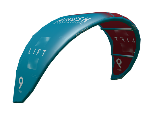 AIRUSH LIFT - RED AND TEAL  - KITE ONLY